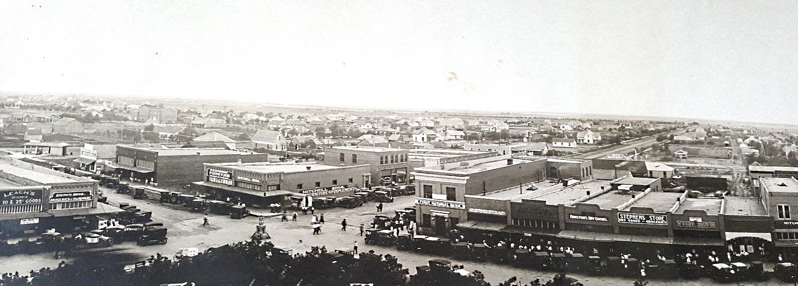 Floydada Texas Street Scene in 1921
